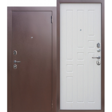 Дверь входная Ferroni ГАРДА 8 ММ Медный антик - Белый ясень Дверь входная Ferroni ГАРДА 8 ММ Медный антик - Белый ясень